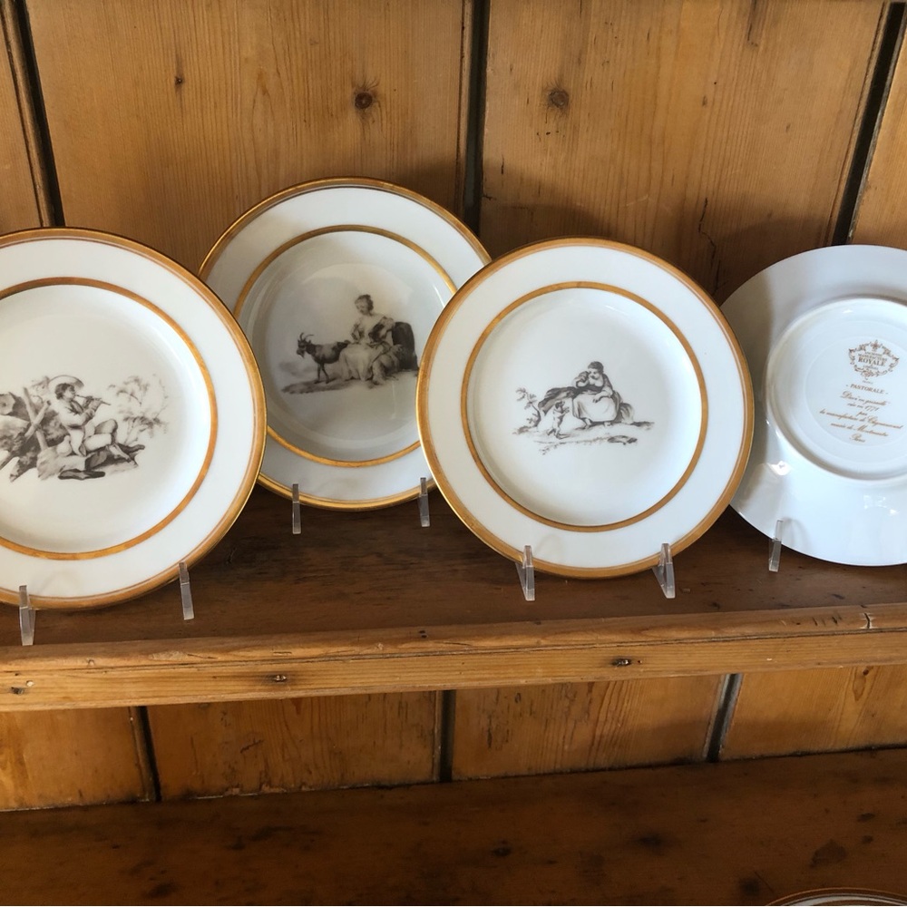 Very rare! Ancienne Manufacture Royal de Limoges “Pastorale” pattern. - Picture 6 of 10